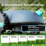 V100 Mähroboter ohne Begrenzungskabel, mit Vision Navigation, 150 Hinderniserkennung, Rasenroboter bis zu 150 m², Akku Rasenmäher Roboter mit Graskamm, Ersatzklingen